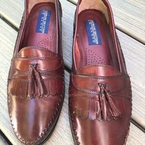 NWOT Giorgio Brutini LeGlove Leather Cordovin Tassel Loafers Made in Brazil Sz8D